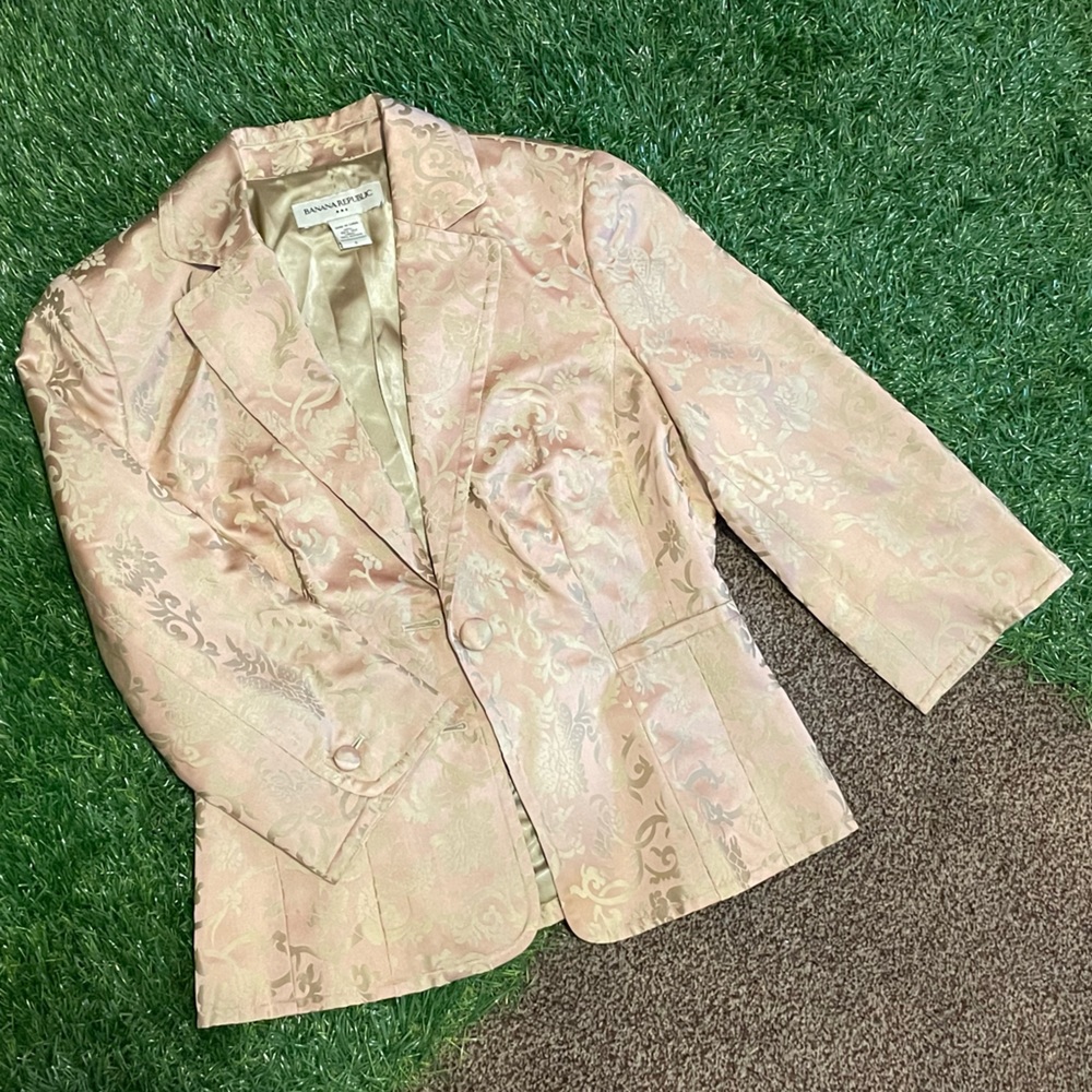 Banana Republic Silk Blazer Size 6